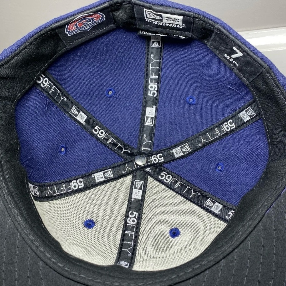 New Era 59Fifty Hagerstown Suns MD MiLB Hat Sz 7 Retired Logo Navy Baseball Cap - Picture 11 of 14